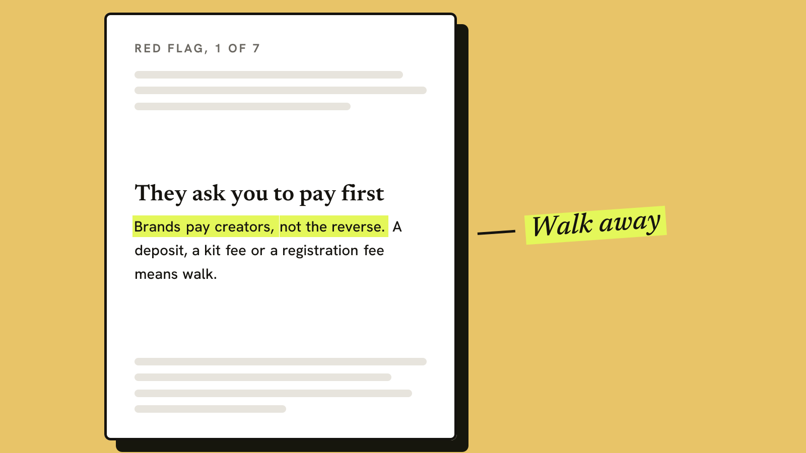 Illustration for the guide: Brand Deal Red Flags: 7 Warning Signs Before You Sign