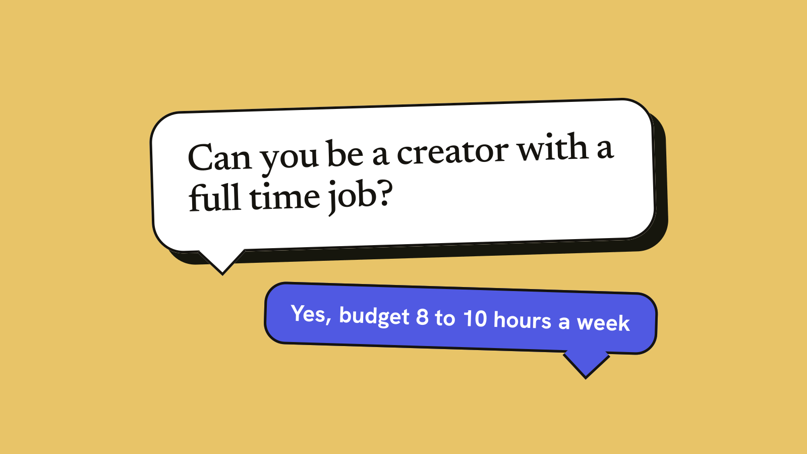 Illustration for the guide: Can You Be a Creator With a Full Time Job? The Weekly Plan