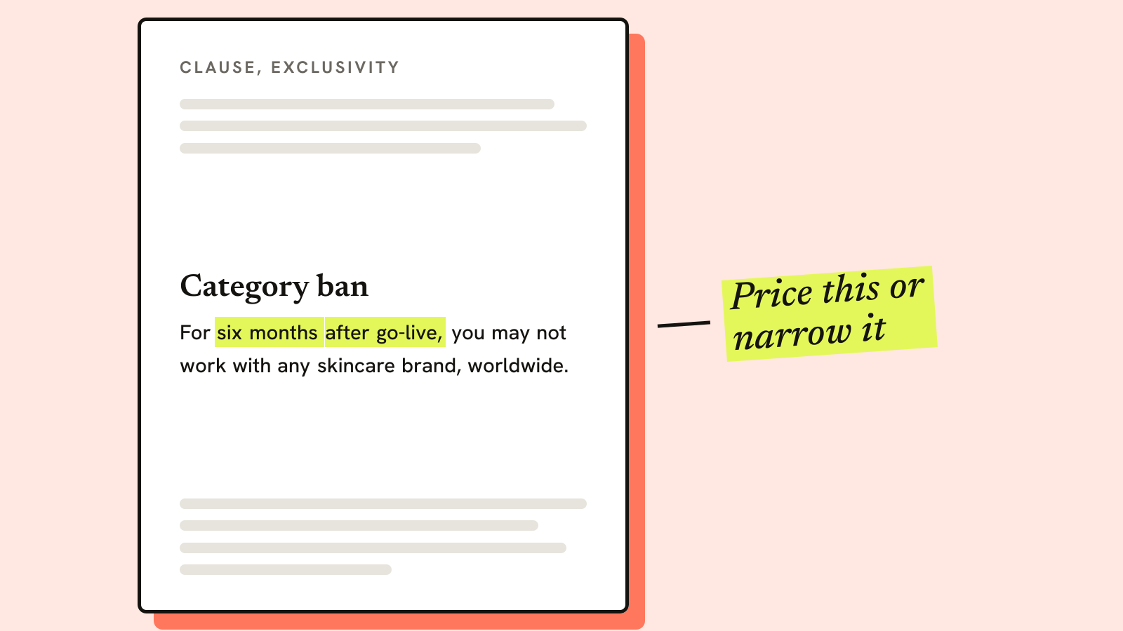 Illustration for the guide: Exclusivity Clause in a Brand Deal: What It Actually Blocks