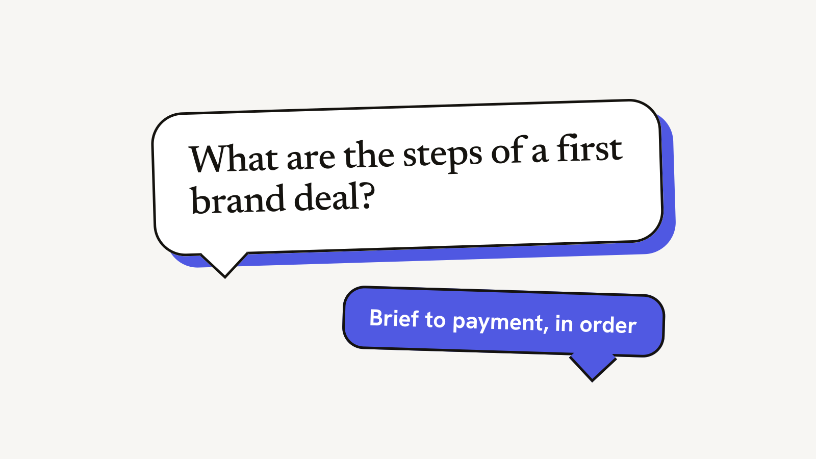 Illustration for the guide: Your First Brand Deal Step by Step, From Brief to Payment