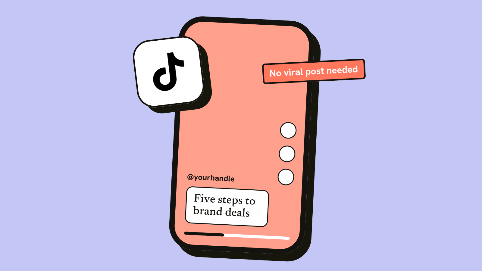 Illustration for the guide: How to Get Brand Deals on TikTok: 5 Steps for Creators