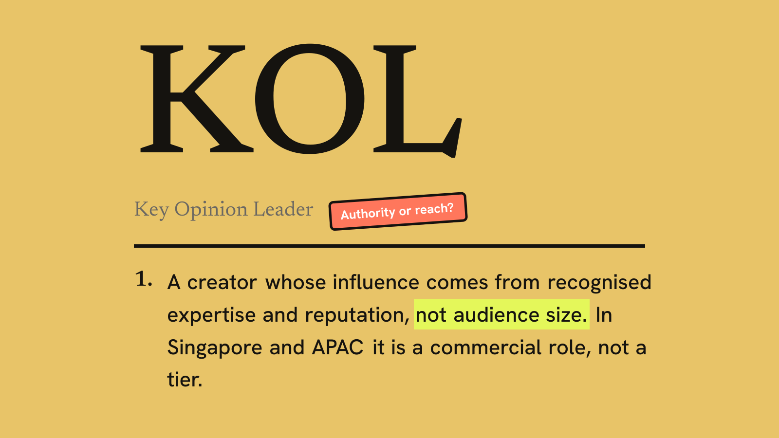 Illustration for the guide: What KOL Stands for in APAC Marketing