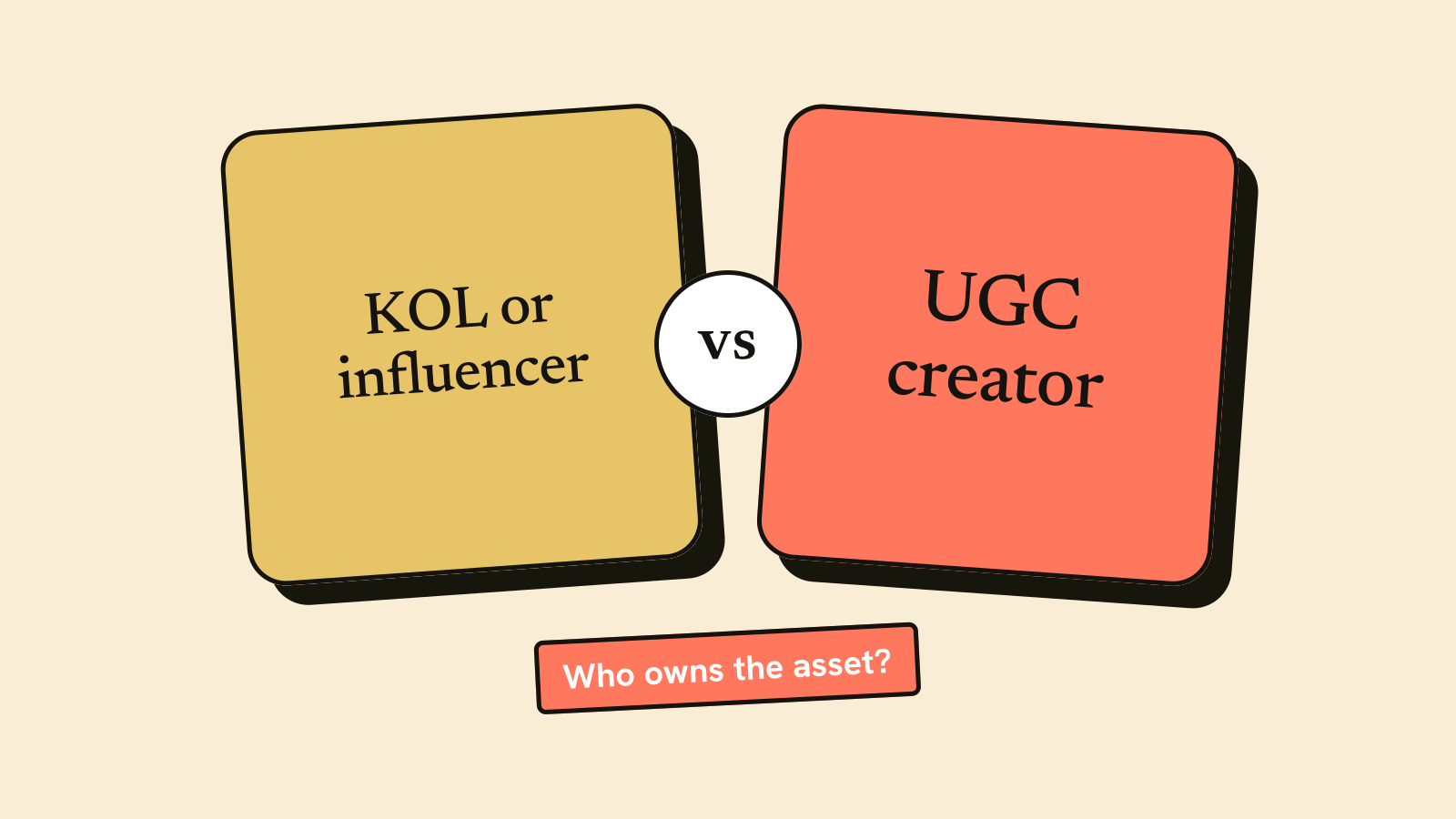 Illustration for the guide: KOL vs Influencer vs UGC Creator: Key Differences