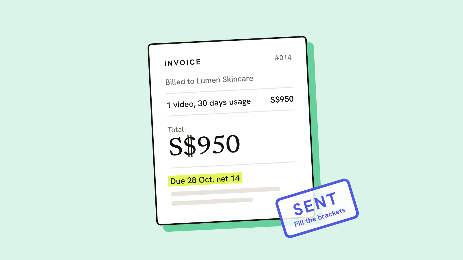 Illustration for the guide: UGC Creator Invoice Template for Creators (2026)