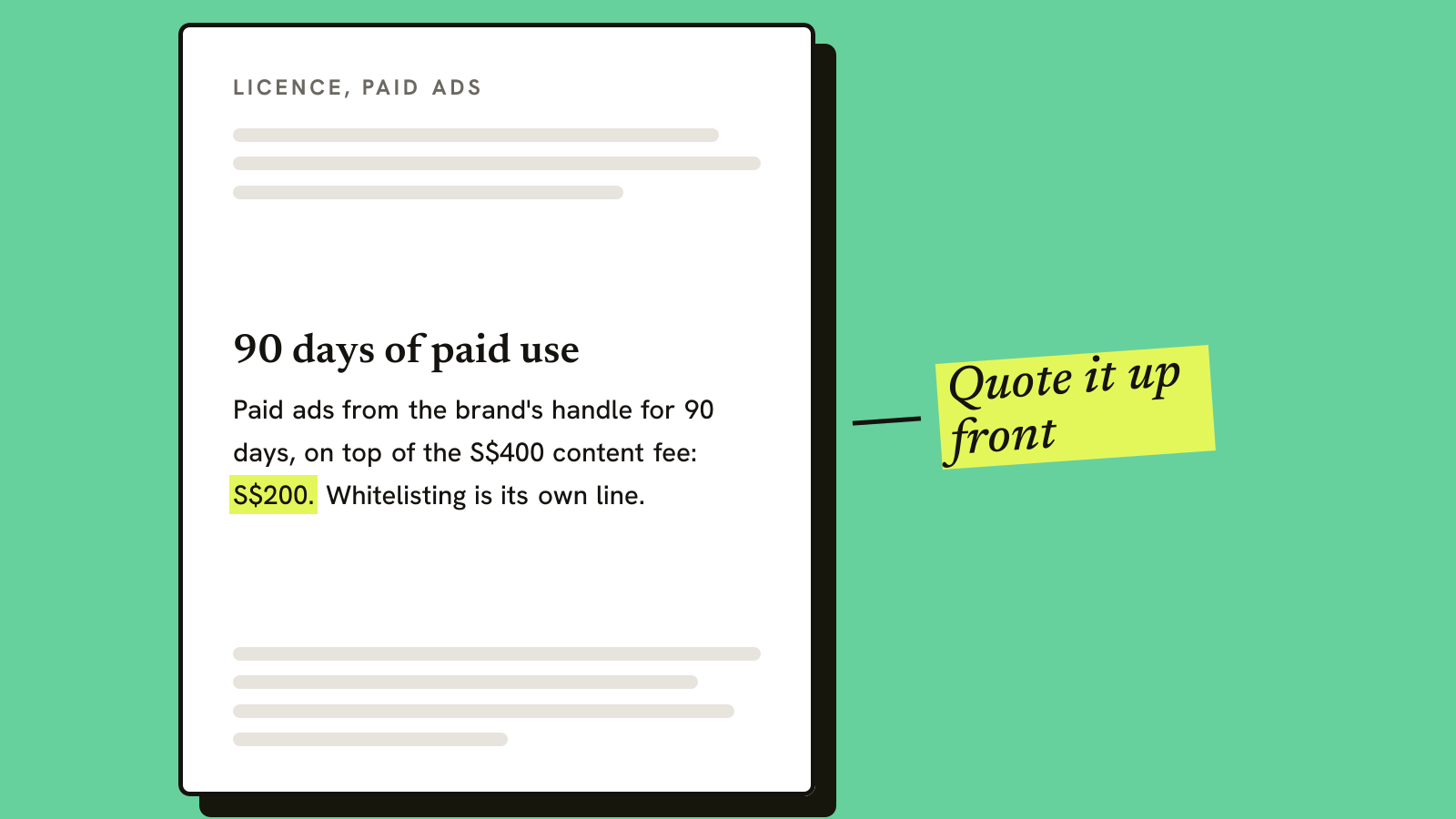 Illustration for the guide: UGC Usage Rights Cost: Pricing Ads on a First Deal