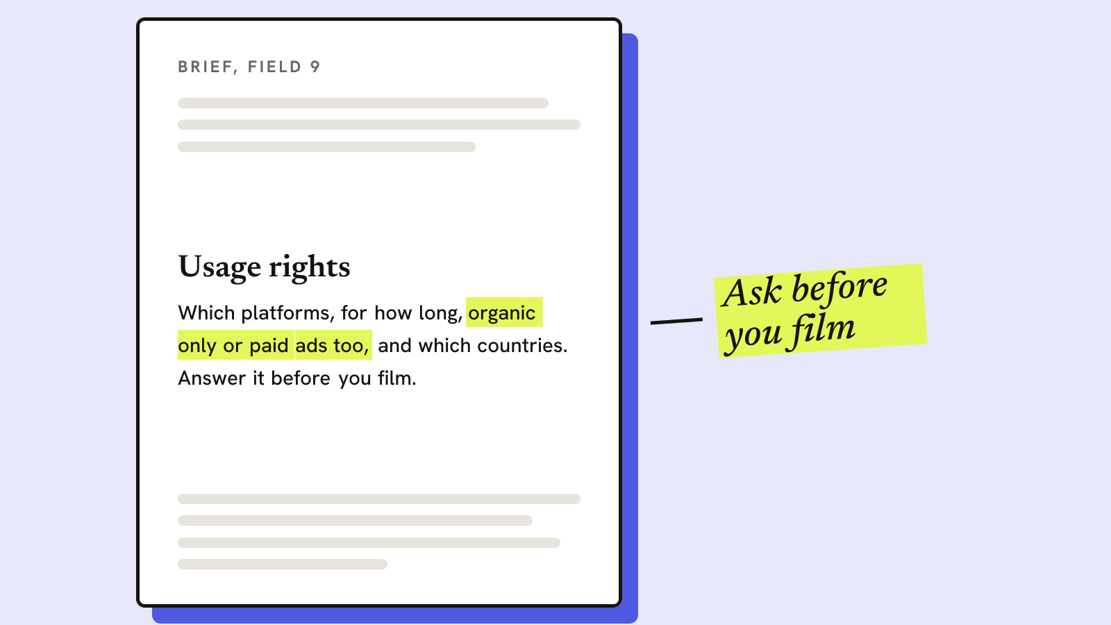 Illustration for the guide: What Should Be in a Brand Brief: A Creator's Checklist